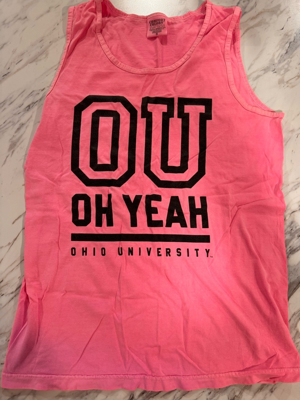 Ohio University Pink Graphic Tank - "OU Oh Yeah"